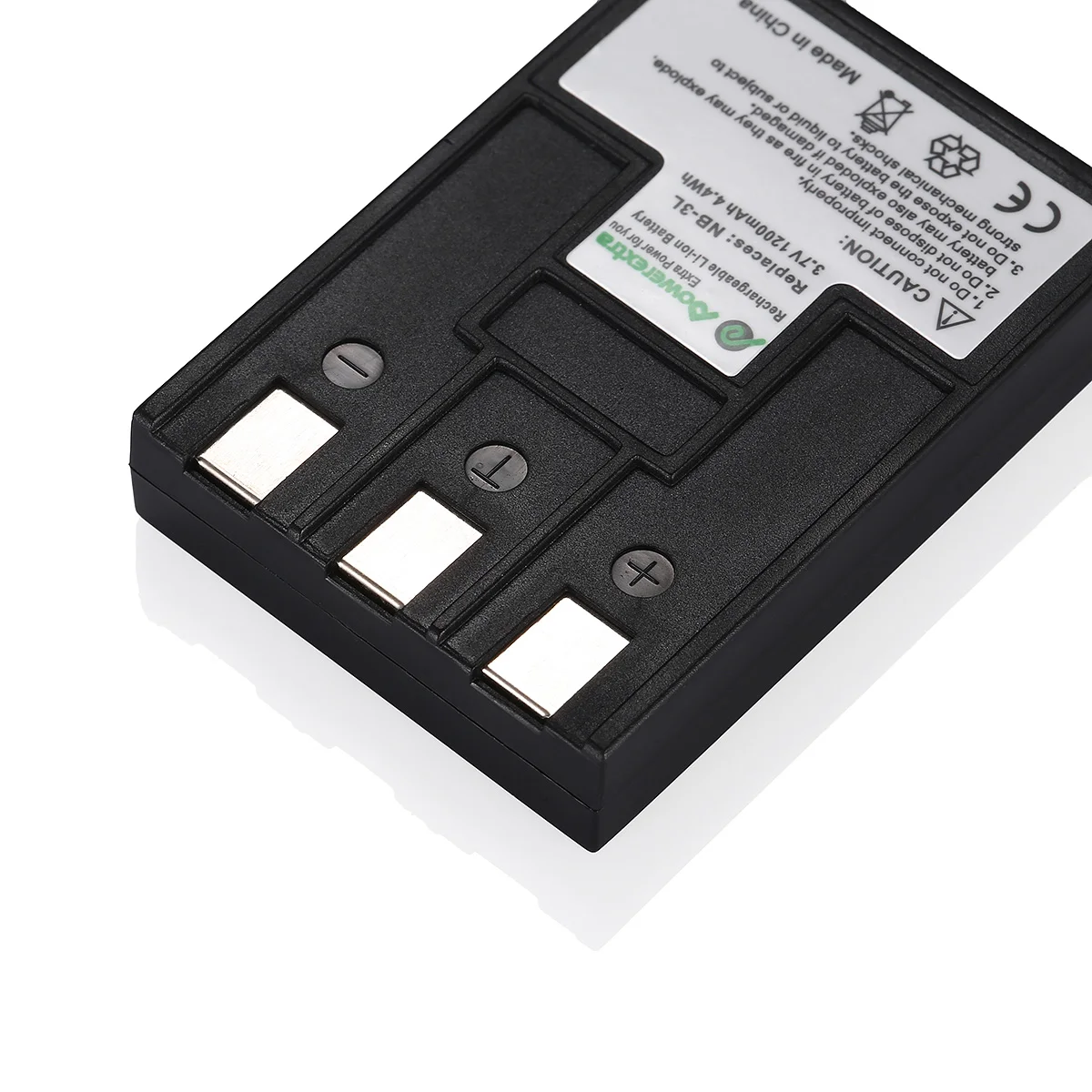 Powerextra Li-ion battery NB-3L Camera Battery Cell 1200mAH