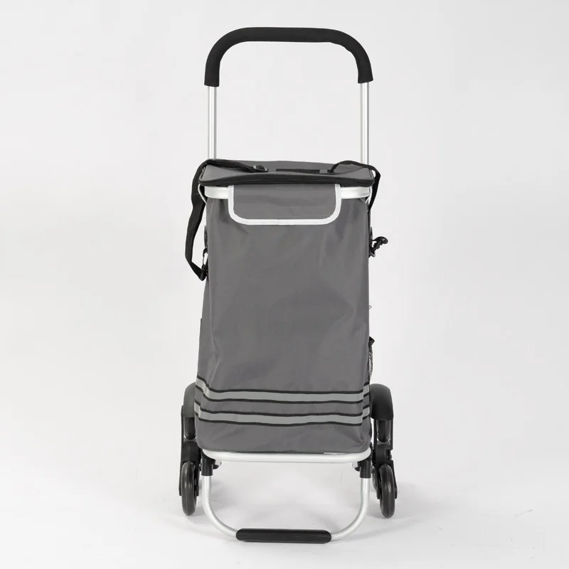 Oeytree Deluxe folding supermarket shopping trolley portable lightweight large capacity can climb the stairs trolley cart