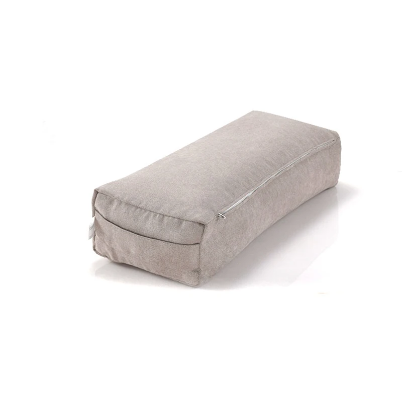 Wholesale pillow roller support for yoga meditation cushions sets yoga bolsters pillows with buckwheat husk