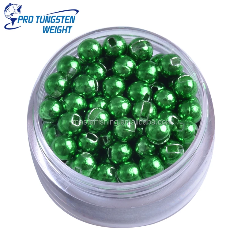 Pro Tungsten Weight Plated Slotted Tungsten Beads Tungsten Fly Tying Beads Bulk 100 For Fly Tying