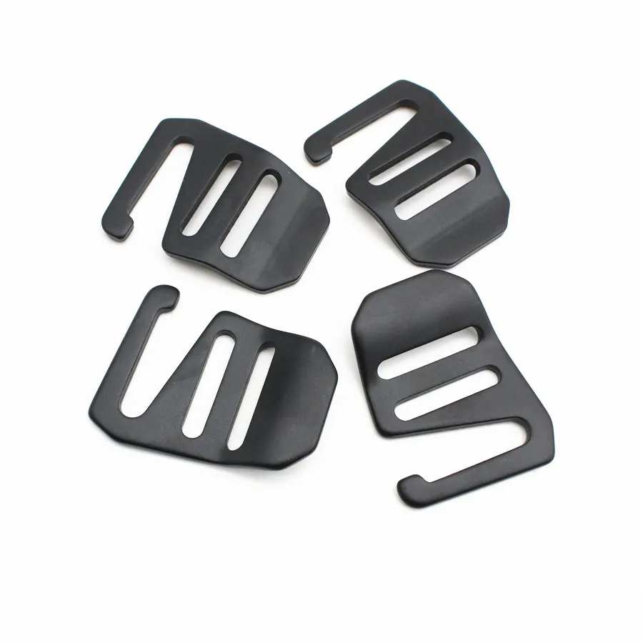 Customized Anodized Black Aluminum Curved 25MM Webbing Strap G Hook Ladder Slider Adjustable Metal G Buckle For Bag