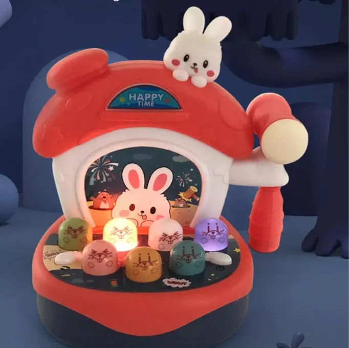 Educational Toys Lighting Musical Electric Board Game Knock Hit Hamster Whack A Mole Toy For Toddler
