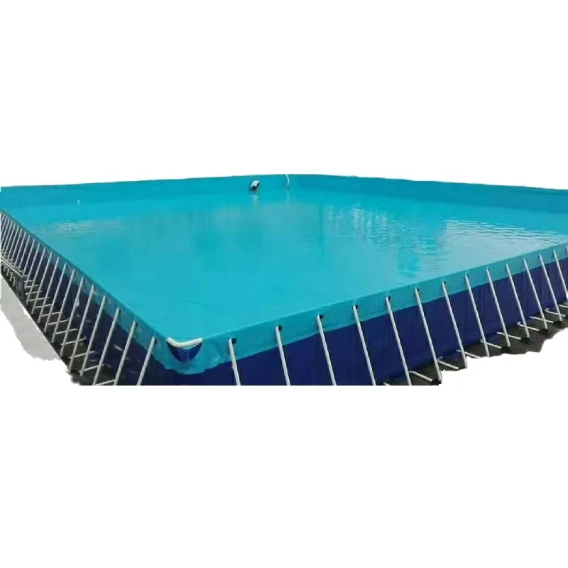 Large Rectangle pool Colored commercial inflatable water pool Custom large bracket swimming pool