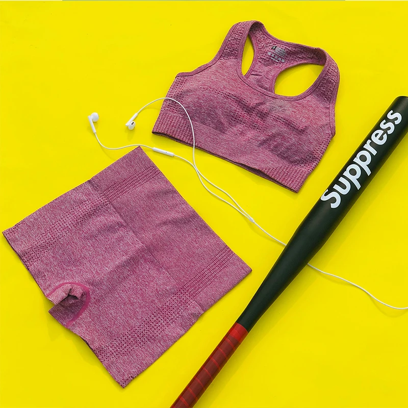 2021 New Hot Selling Sports Yoga Women Suits Sexy Sports Bra And High Waist Yoga Pants Two Piece Set Fitness Yoga Wear AM801