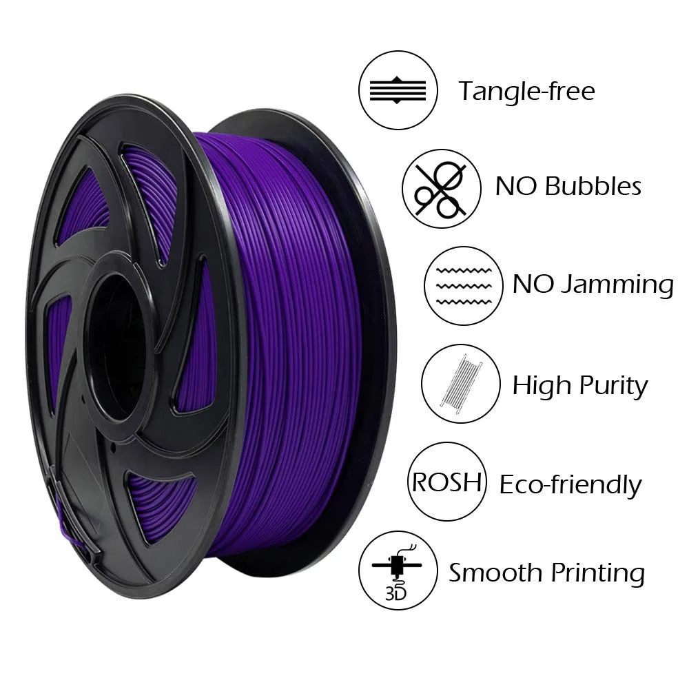 1.75mm 3D Printing Filament PLA Fit Fdm 3D Printer Purple