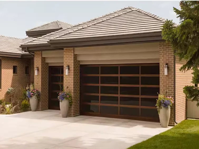 American style villa automatic lift garage door