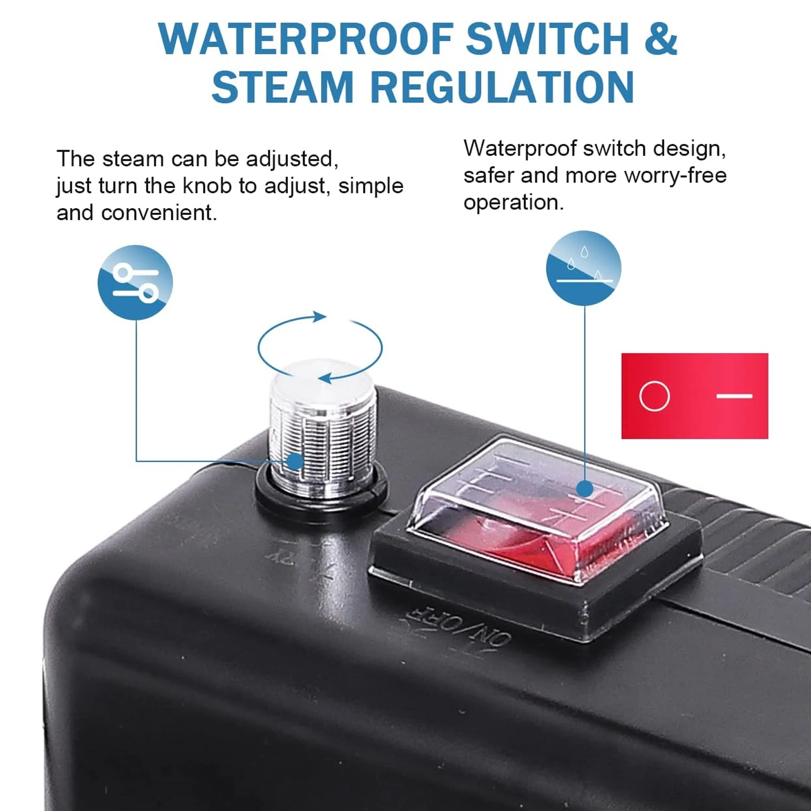 Multi-function high temperature dry and wet steam chemical free disinfecting steam cleaner for kitchen car detailing