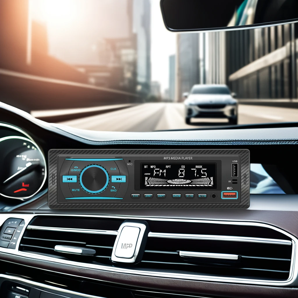 Fast Charging FM Transmitter Car MP3 Player with Bluetooth & Aux Port Blue Tooth Radio Tuner FM Radio Car Audio