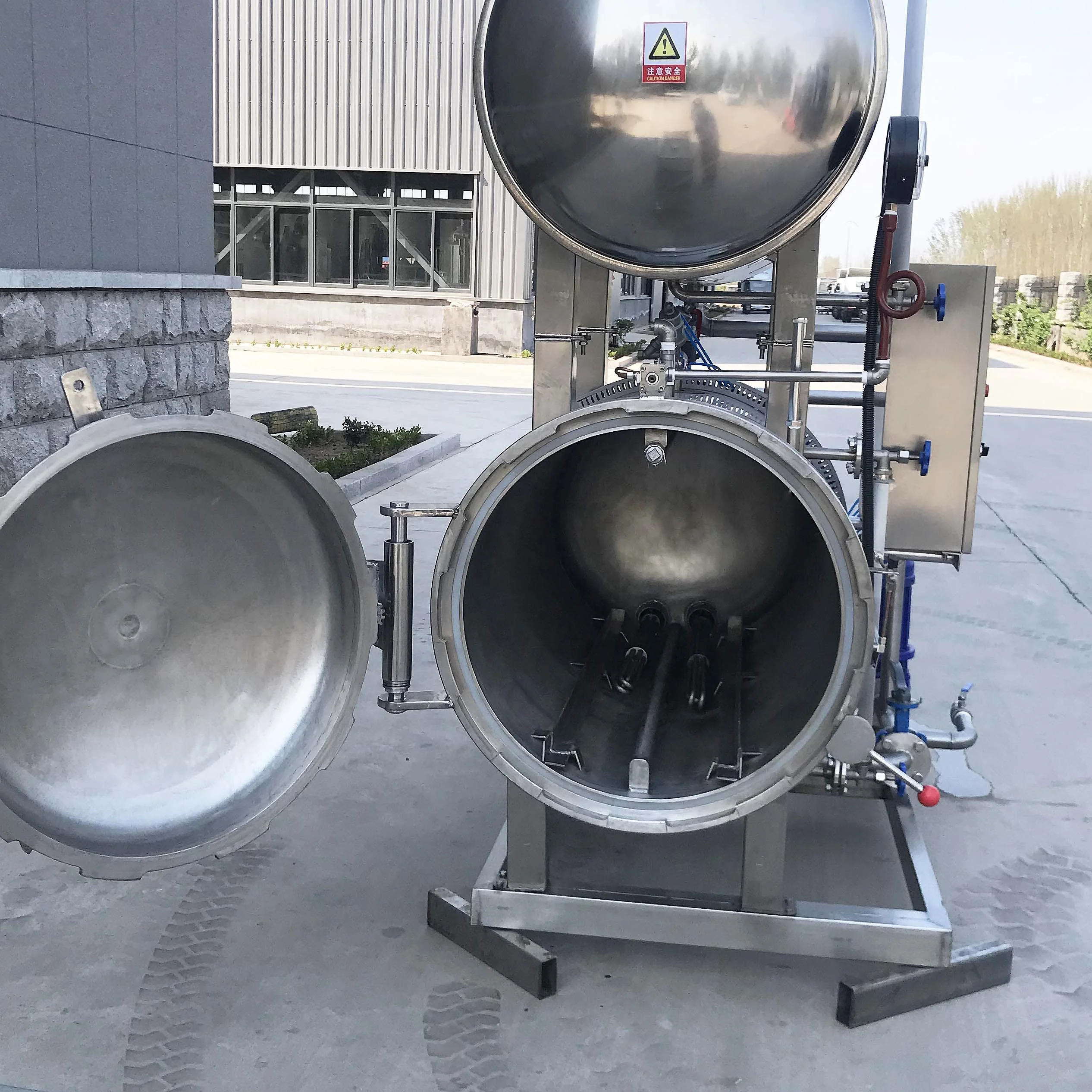 Water bath high temperature sterilizer for pet food Sterilizer autoclave for canning retort machine