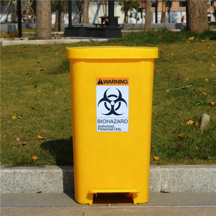 Hybsk Biohazard Warning Labels 3 x 5 inch Orange-Black Printed Authorized Personnel Only Stickers | 100 Labels/Roll