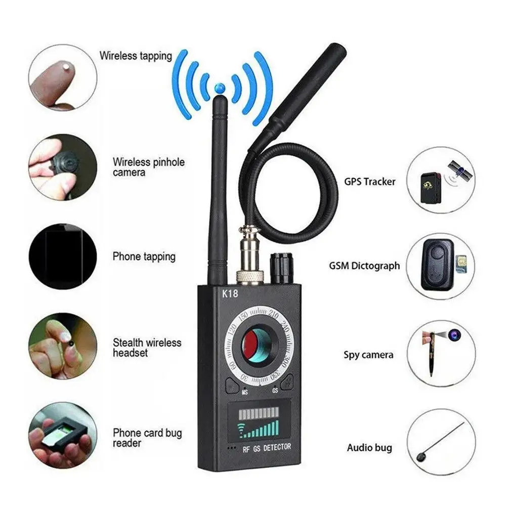 K18 Amazon Ebay камера искатель точный умный Gps-Трекер сканер антишпионский детектор ошибок обновленный Радиочастотный
