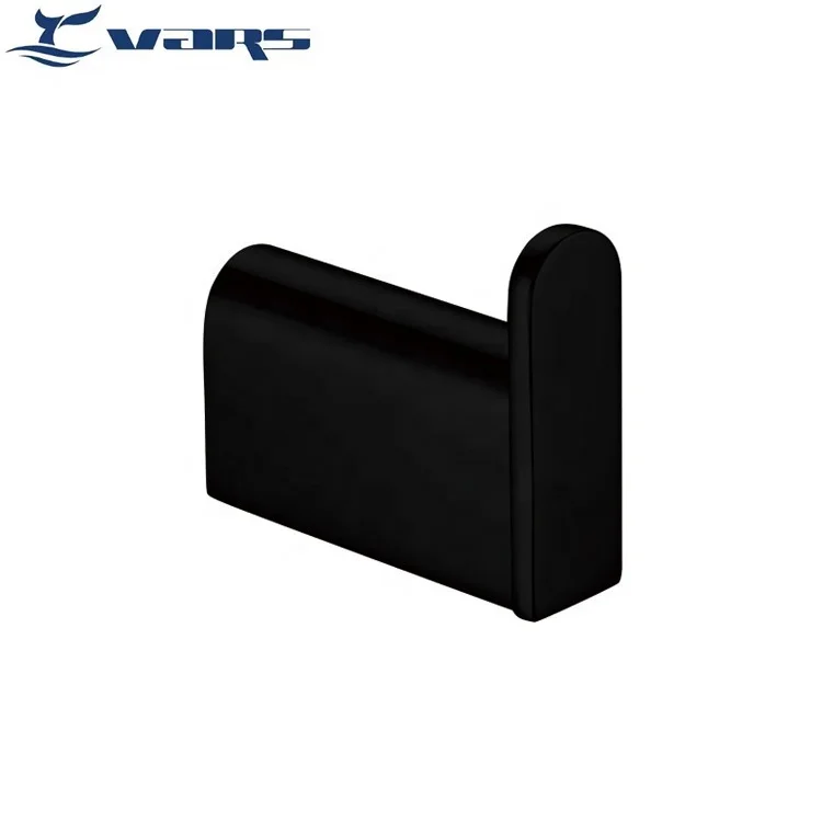 Xintaihua 202 Luxury Matt Black Hotel Wall Hanger Stainless Steel Robe Hook Bathroom Accessories