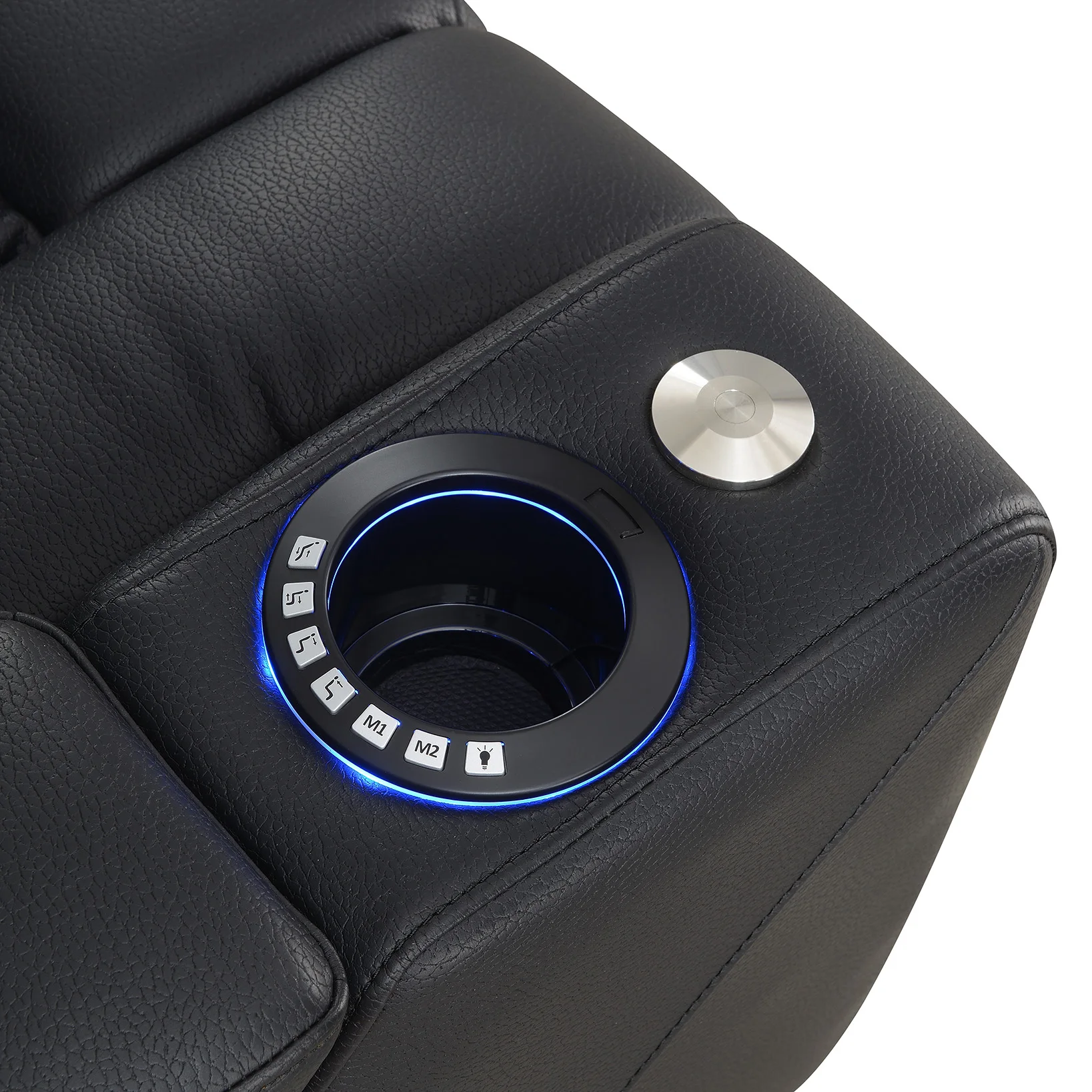 BOLALA Furniture Power Home Theater Recliner Sofa For Commercial Furniture With Cupholders And Storage Boxes