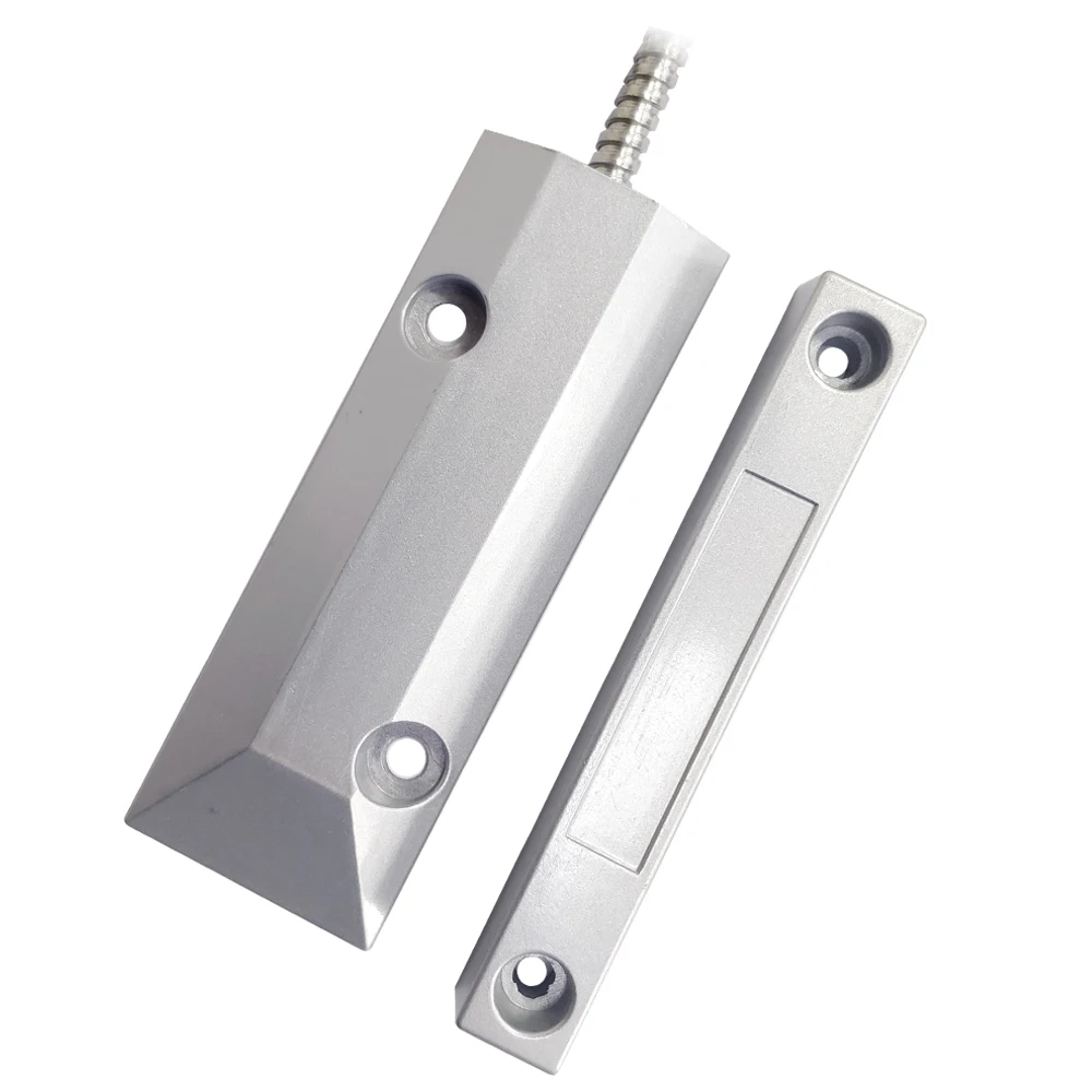Overhead Metal Magnetic Contact Reed Switch Wired NC mode Magnetic Door Contact