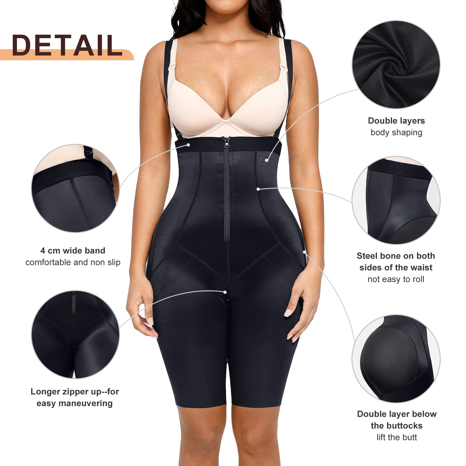 HEXIN CUSTOM High Waist Stage 2 3 Tummy Control shapewear shaper colombianas post surgery Women Body Shaper