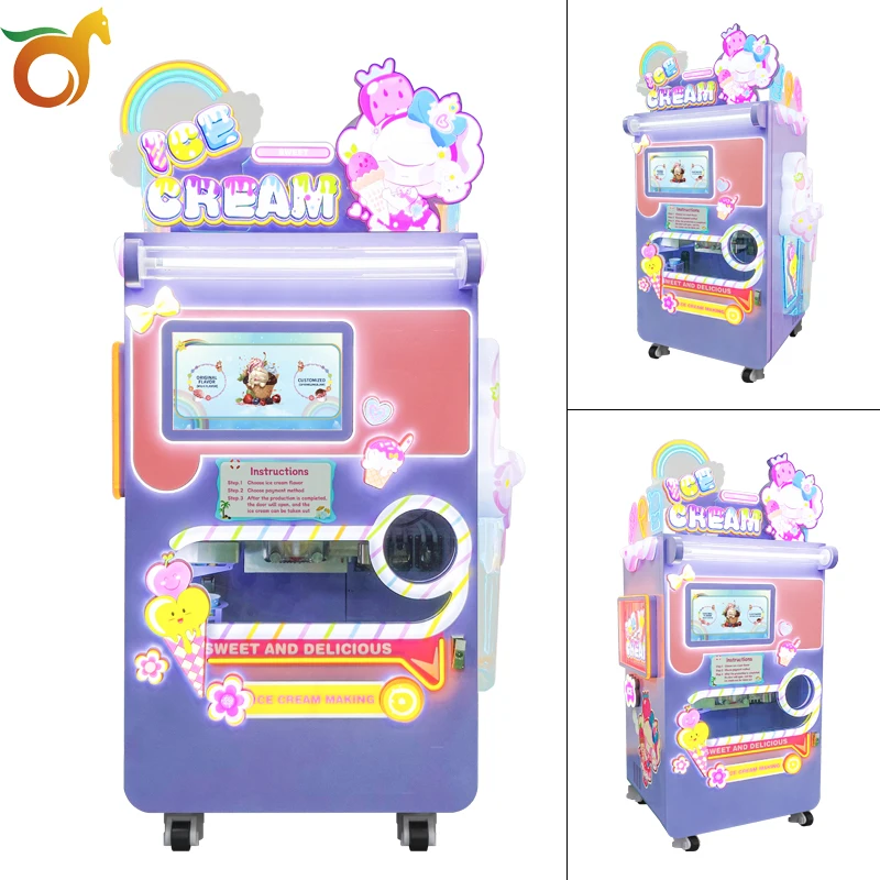 Best Soft Serve Ice Cream Vending Machine  Commercial Hard Ice Cream Machine Fully Automatic