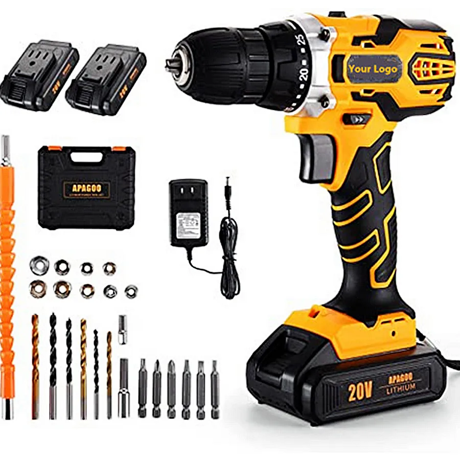 2021 Factory  Custom Logo Quality Lithium cordless impact driver 20V Cordless Drill