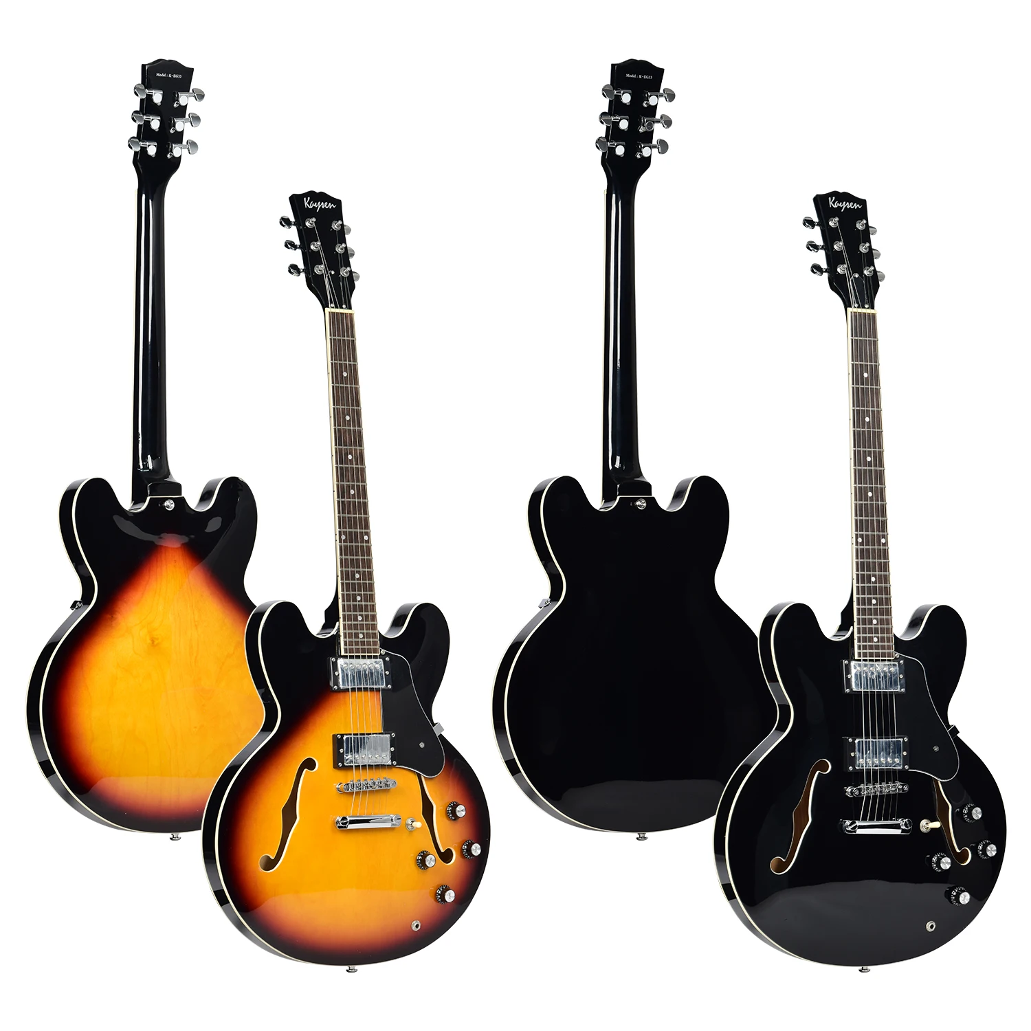 Kaysen musical instrument oem  solo electric semi hollow guitar