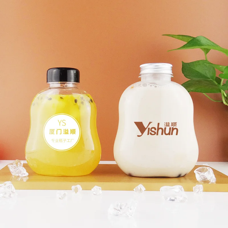400ml 500ml Drinking Plastic Tea Bottle Juice Bottle  Milk Tea Cup