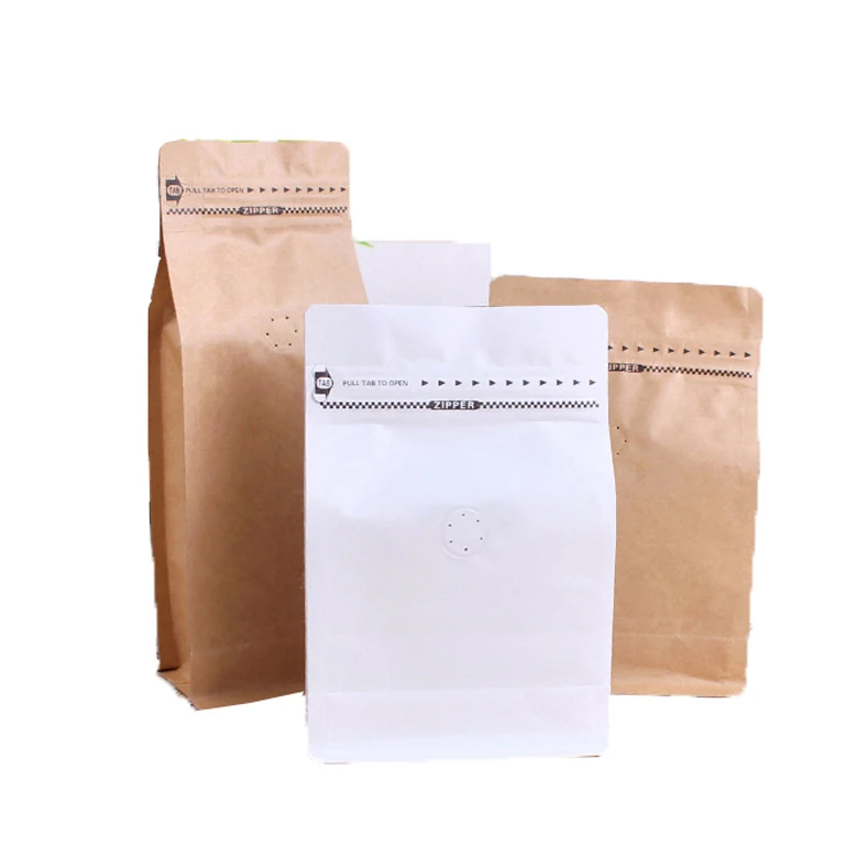 Cheap RTS Colorful Red Blue Green White Black Coffee Bag With Valve