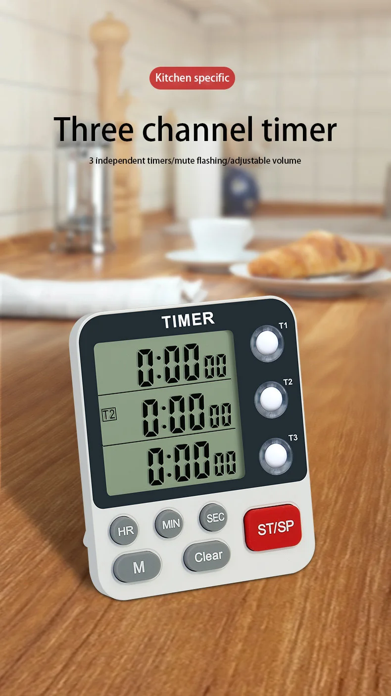 Kitchen fixed cooking timer