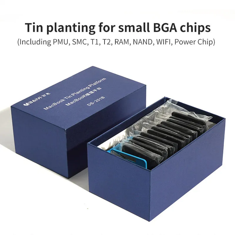 -201B BGA Balls Reballing Kit Tin Planting Platform for PUM SMC  T1 T2 RAM NAND WIFI Power Chips