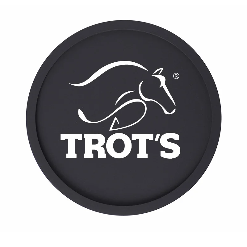 Wholesale  Cheap 3D Custom Printing Embossed Logo Silicone Mat Soft PVC Rubber Cup Coasters For Drinks