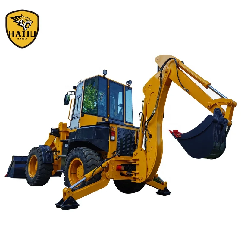Factory Direct Hydraulic 4WD Backhoe loader WZ40-30 With Breaker
