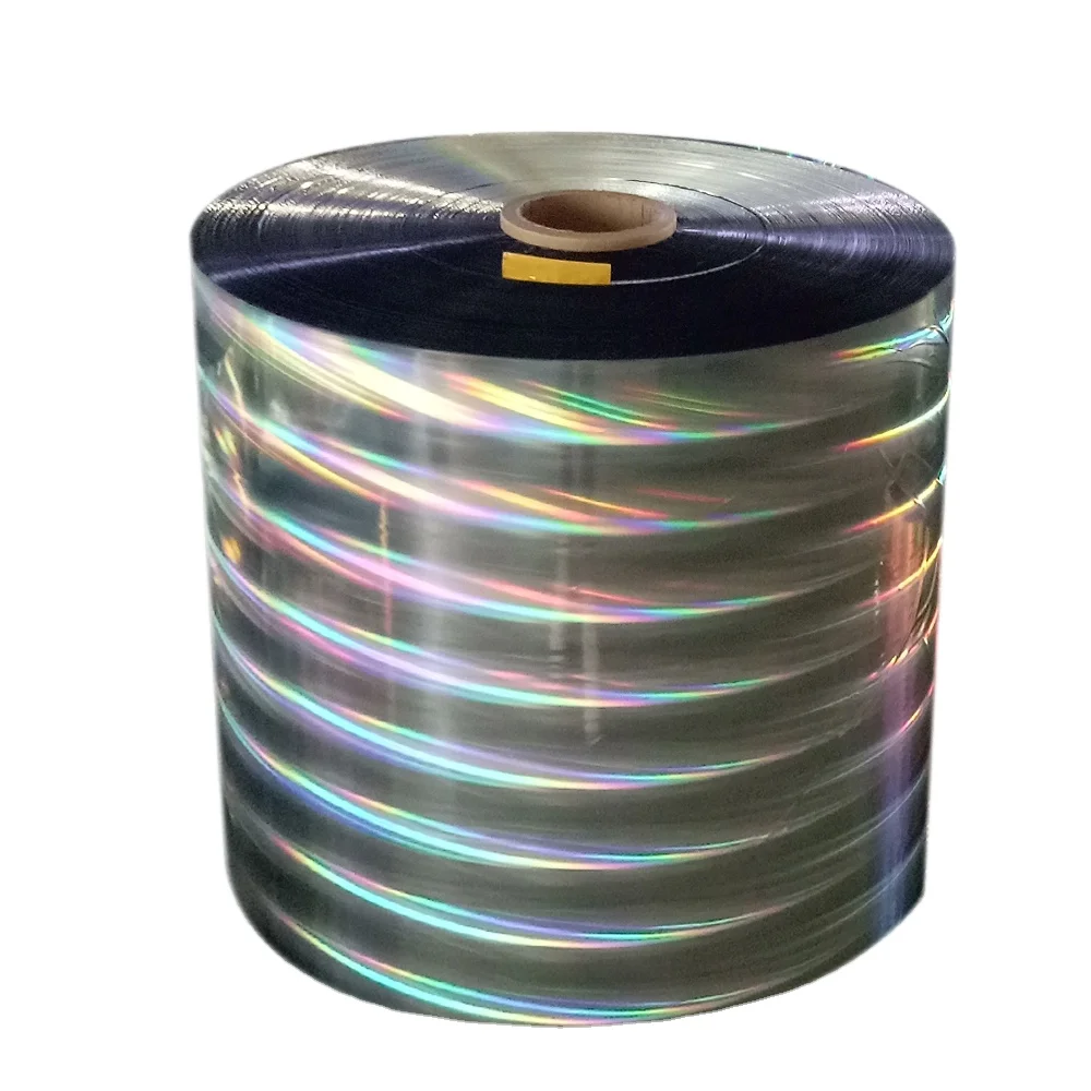 metalized transparent color cold hologram laminating film can be printing by CMYK OFFSET UV machine