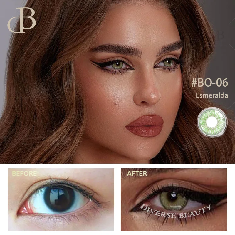 Hot sale prescription clear eye contact lenses 5 colors colour contact comfortable eye lenses color contact lens