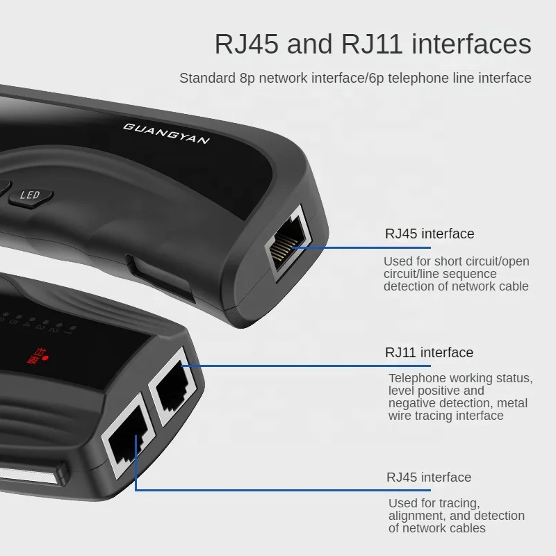 Hot Sale New Multifunction Rj11 Rj45 Wire Line Finder wire tracker Telephone Lan network cable tester