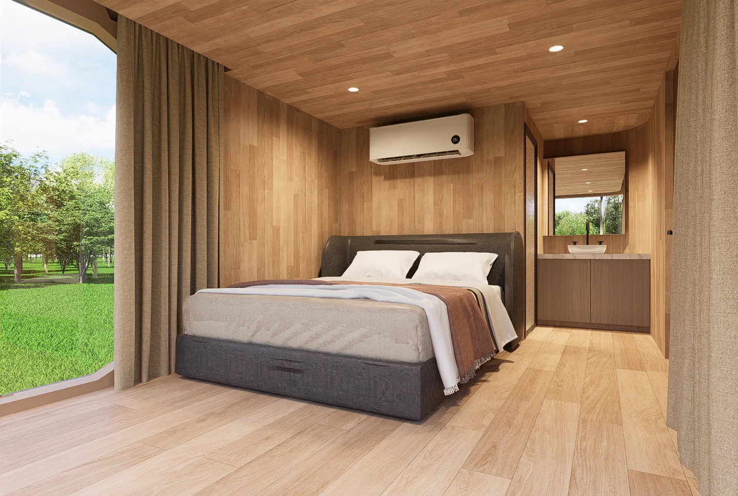 Nature style capsule house  Panel color customization  mobile home Prefabricated houses  capsule house