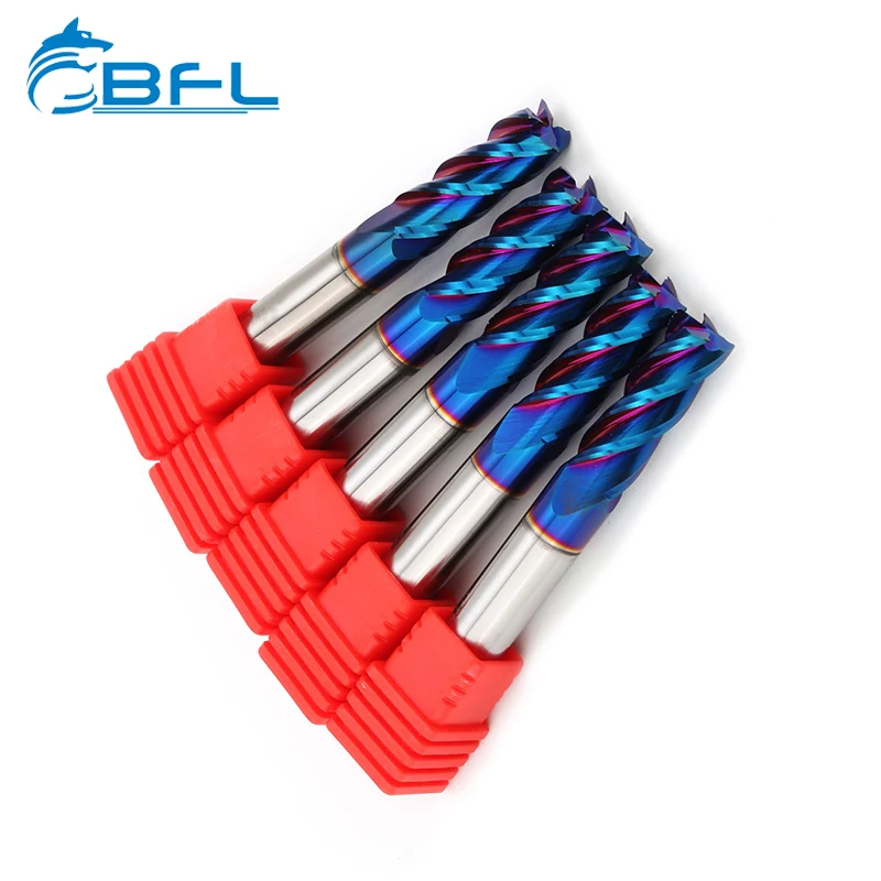 BFL Naco End Mill 4 Flutes Coated Flat End Mill tungsten steel end milling cutter tool
