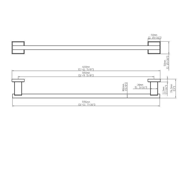 stainless steel bathroom towel rod satin finish bathroom accessories for hotels 24 inch