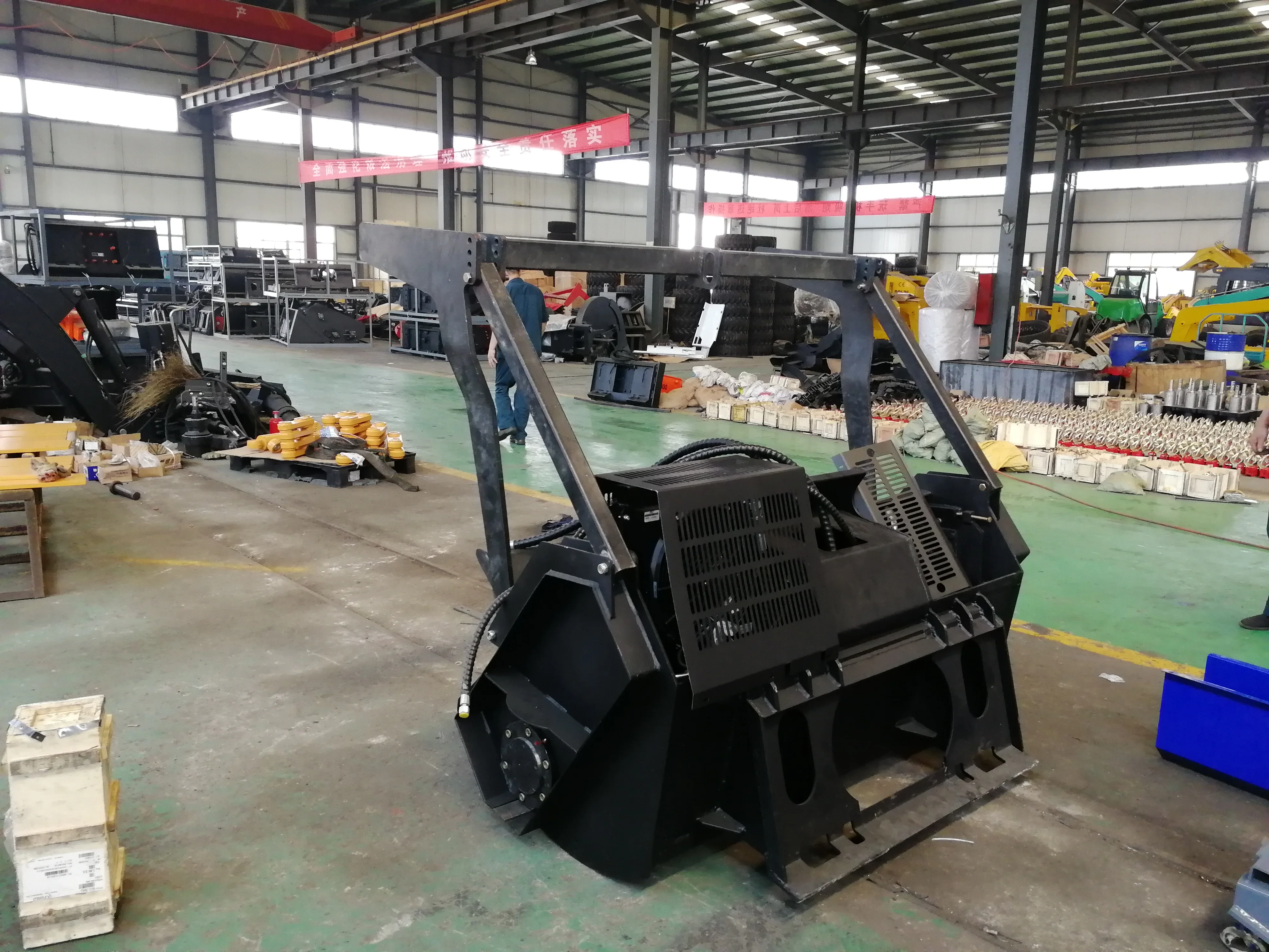 skid loader forest mulcher  skid steer forest mulcher skid steer mulcher  forestry