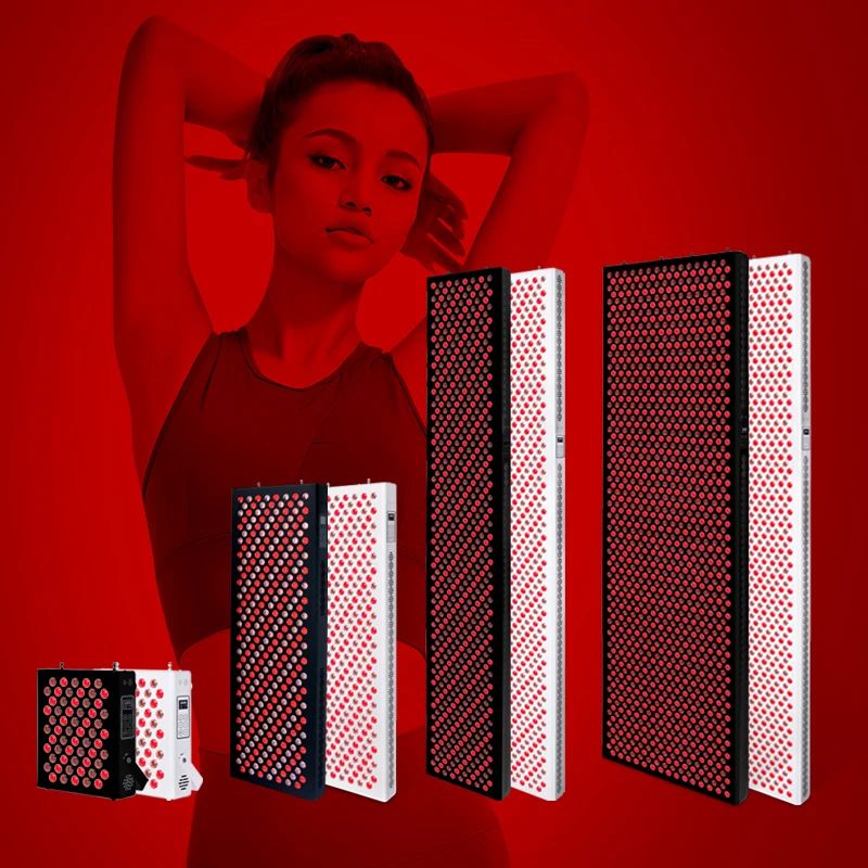Full Body Red Light Led Panel 630nm 660nm 810nm 850nm Near Infrared Red Light Therapy Physical Heating Pdt Machine With Stand