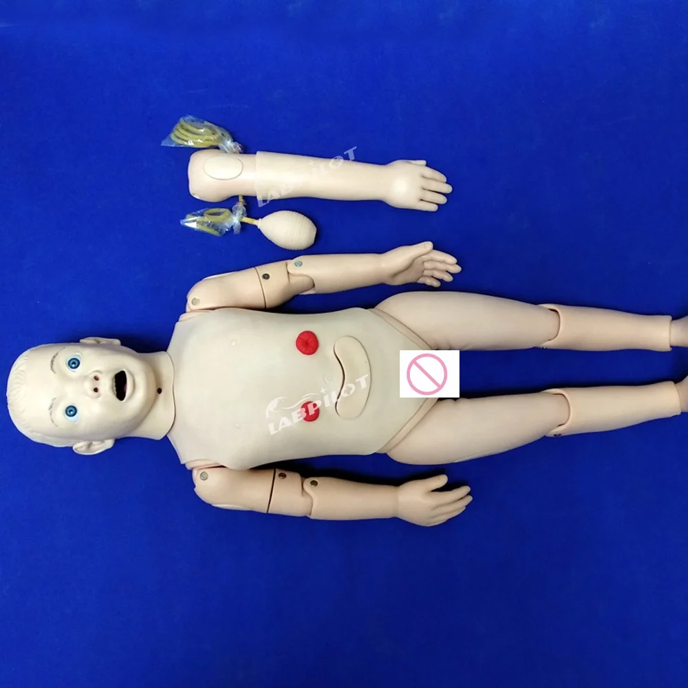Multi-functional Three Years Old Children Nursing Care Training Manikin Anatomical Model of Paediatrics