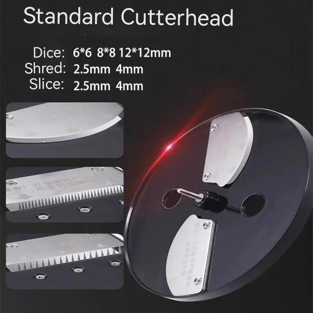 Electrical Vegetable Processor Create Consistent Dicing Cut the vegetable into Cubes, Strips and Slices in different thickness