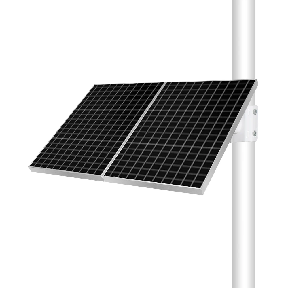 Система солнечных панелей JideTech 240 Вт для камеры безопасности 120AH IP66 водонепроницаемый Солнечный комплект 12 В выход видеонаблюдения