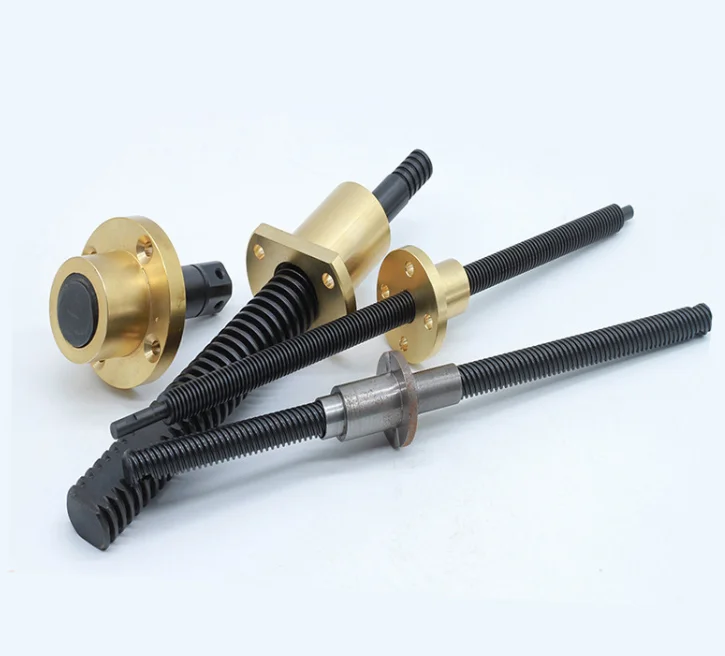 Custom made Carbon Steel 30mm trapezoidal lead screw 40mm 50mm 60mm length trapezoidal screw for 3d printers