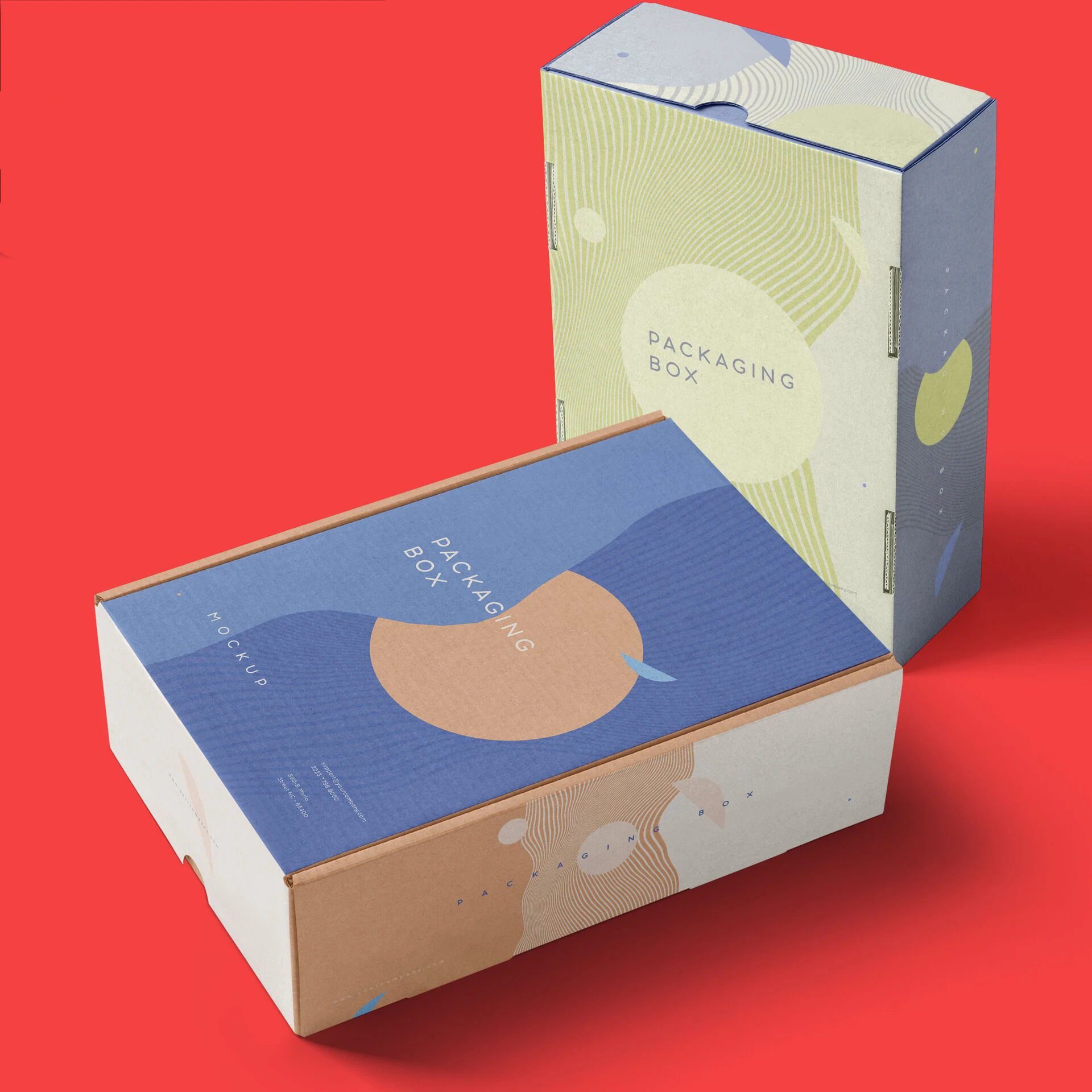 Shoes and Clothing Packaging Corrugated Box Foldable Packaging Box with Custom Logo Printed