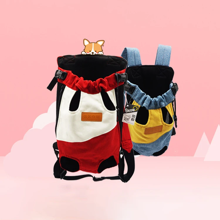 Easy-going Cat Dog Backpack Breathable Pet Carrier Portable Shoulders Bag