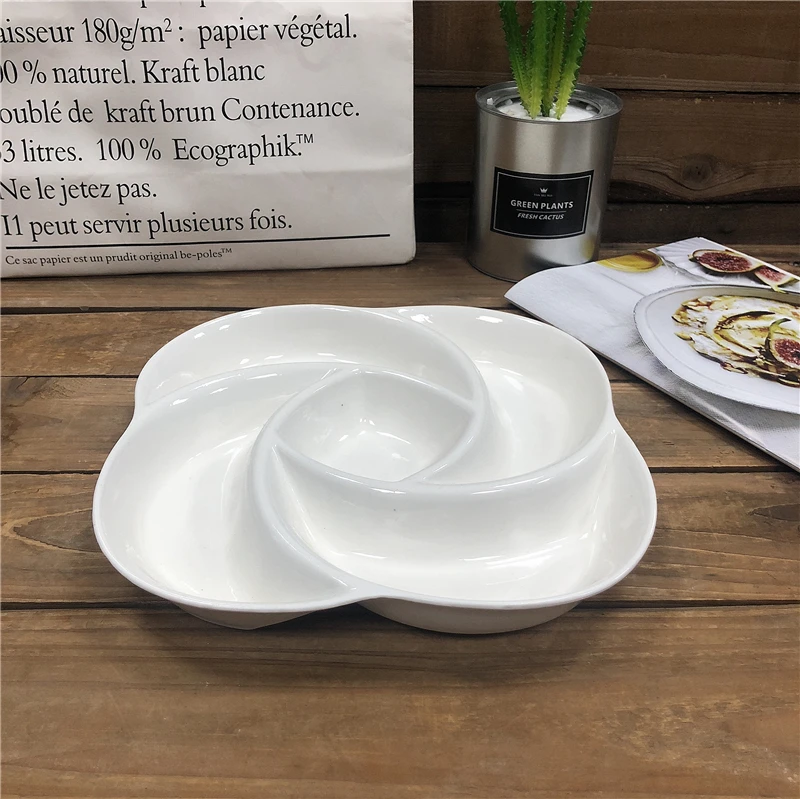 factory hot selling irregular ceramic plate for dry fruit candy use