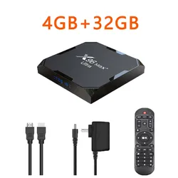 X96Max Plus Amlogic S905X4 Smart Android 11 TV Box Quad Core 4K TVBOX AV1 Dual WIFI USB3.0 HD 8K Media Player IPTV Box