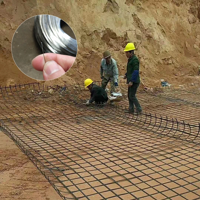 Factory Price 120kn Steel-Plastic Geogrid 100n Peel Force Steel Geogrid