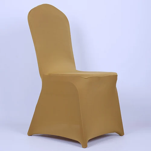 Wholesale Cheap White Black Banquet Spandex Chair Cover with Bottom Flat Stretch Slipcovers