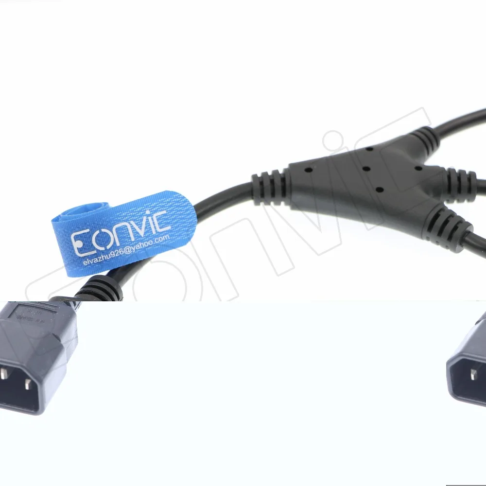 Eonvic IEC 320 C14 штекер к 3 X C13 гнездовой Y-разветвитель Кабель питания 1 фут