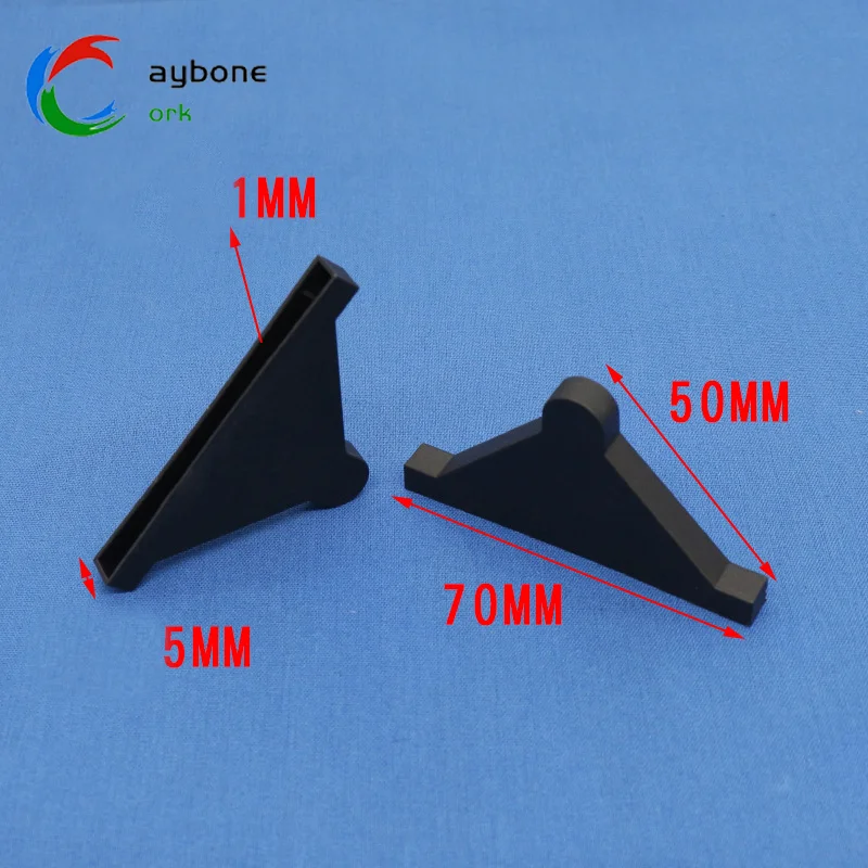 50*70*6mm Replaceable Resilient Non-Slip Anti-Collision Plastic Corner Protector Protective Edge Protector for Glass