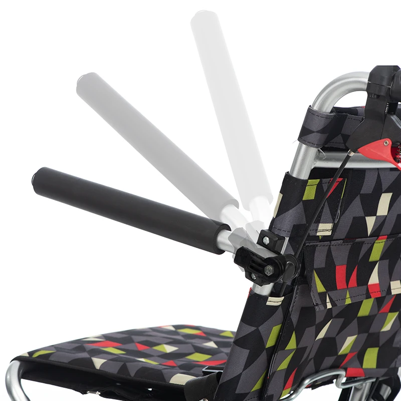 Elderly Portable Mobile Wheelchair With Manual Brake Hand Push Wheelchair Folding Portable Wheelchair For The Disabled