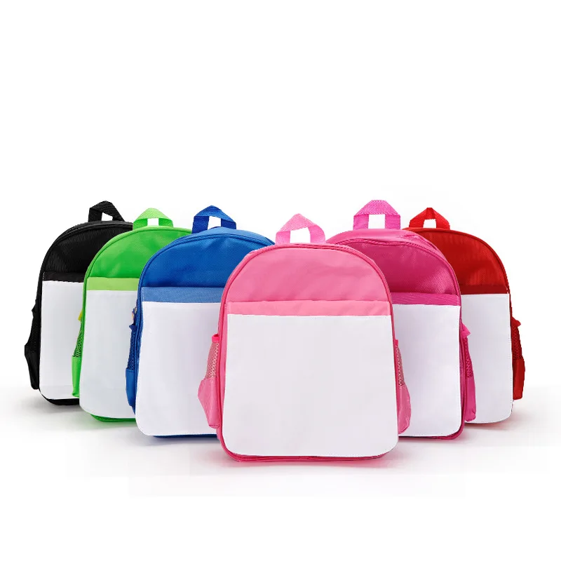 Warehouse High quality Heat press School bag Printing Children sublimation Backpack